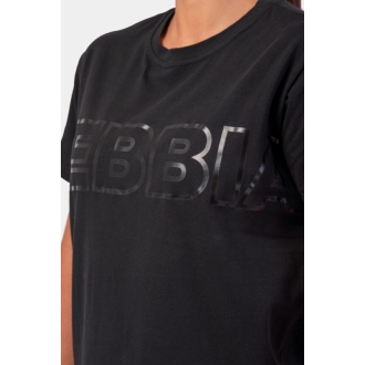 NEBBIA - Dámske športové tričko Invisible Logo 602 (black)