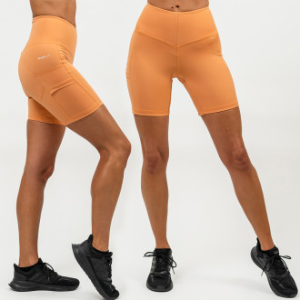 NEBBIA - Cyklistické šortky s vysokým pásom ELITE 467 (orange)