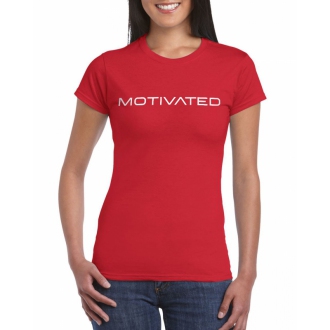 MOTIVATED - Dámske tričko 401 (červená)