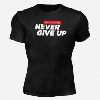MOTIVATED - Tričko na cvičenie Never Give UP 322