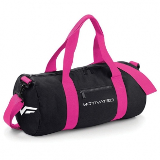 MOTIVATED - Športová taška dámska (čierno-ružová) 413