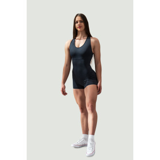 NEBBIA - Športový overal krátky GYM RAT 287 (black)