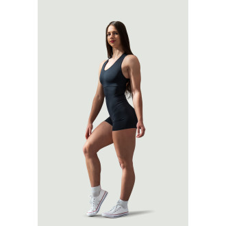 NEBBIA - Športový overal krátky GYM RAT 287 (black)