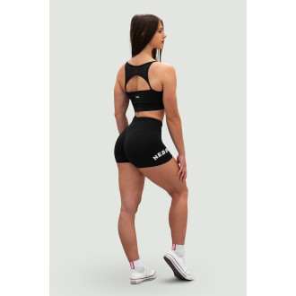 NEBBIA - Šortky s vysokým pásom GYM HERO 582 (black)