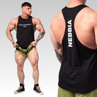 NEBBIA - Pánske Gym tielko FLEXIN 360 (black)