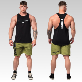 NEBBIA - Pánske Gym tielko FLEXIN 360 (black)