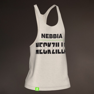 NEBBIA - Pánske tielko NECKZILLA 967 (light brown)