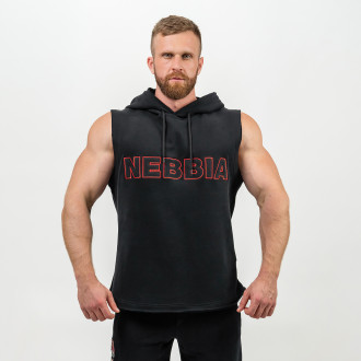 NEBBIA - Mikina bez rukávov IRON BEAST 710 (black)